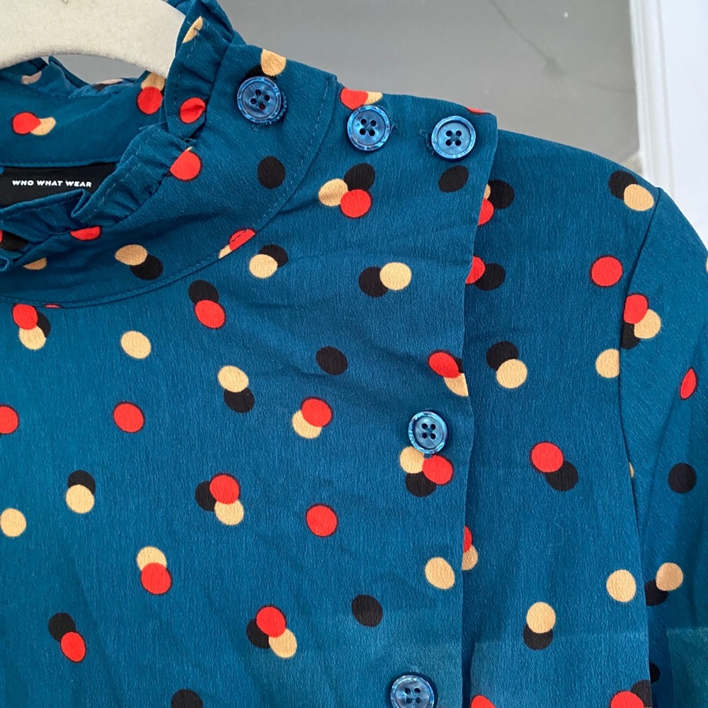 Who What Wear Confetti Mockneck Mini Dress